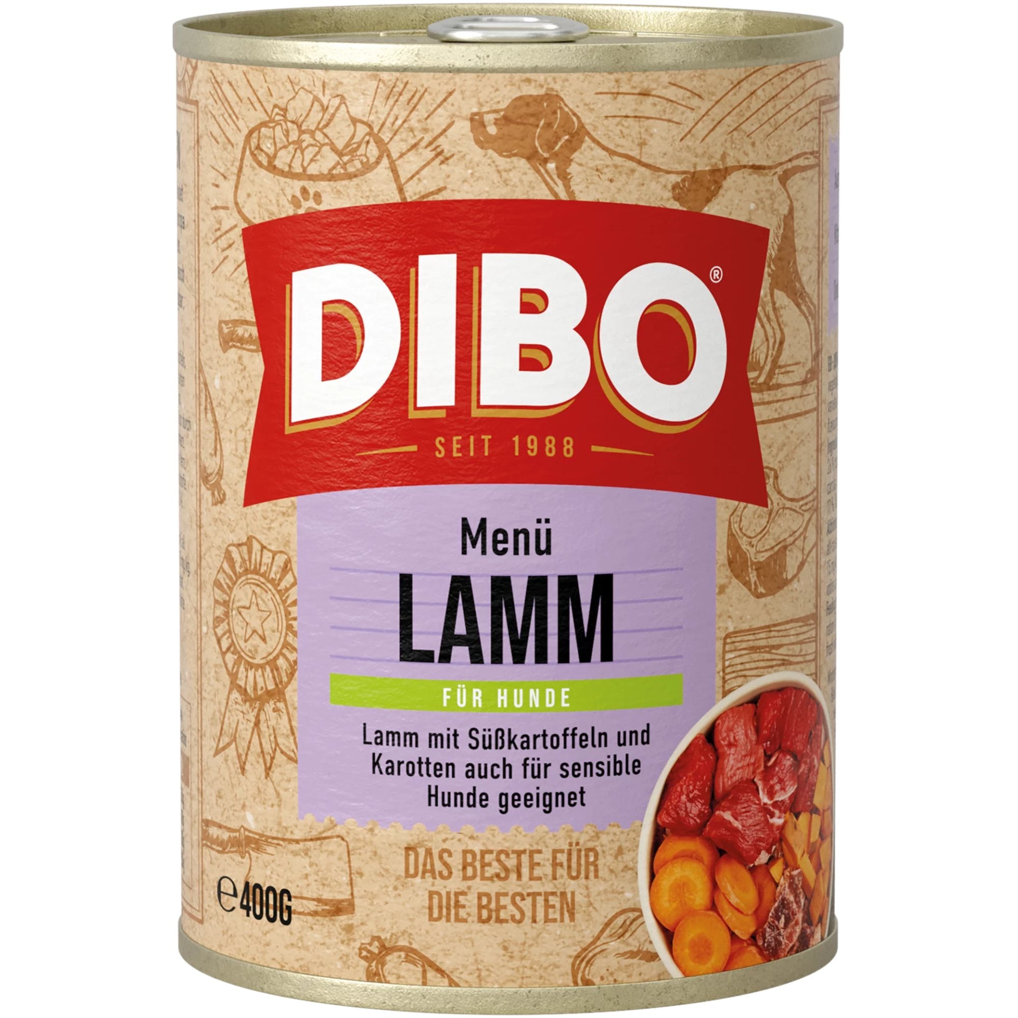 Dibo Lamm mit Naturreis & Karotten / 400 g