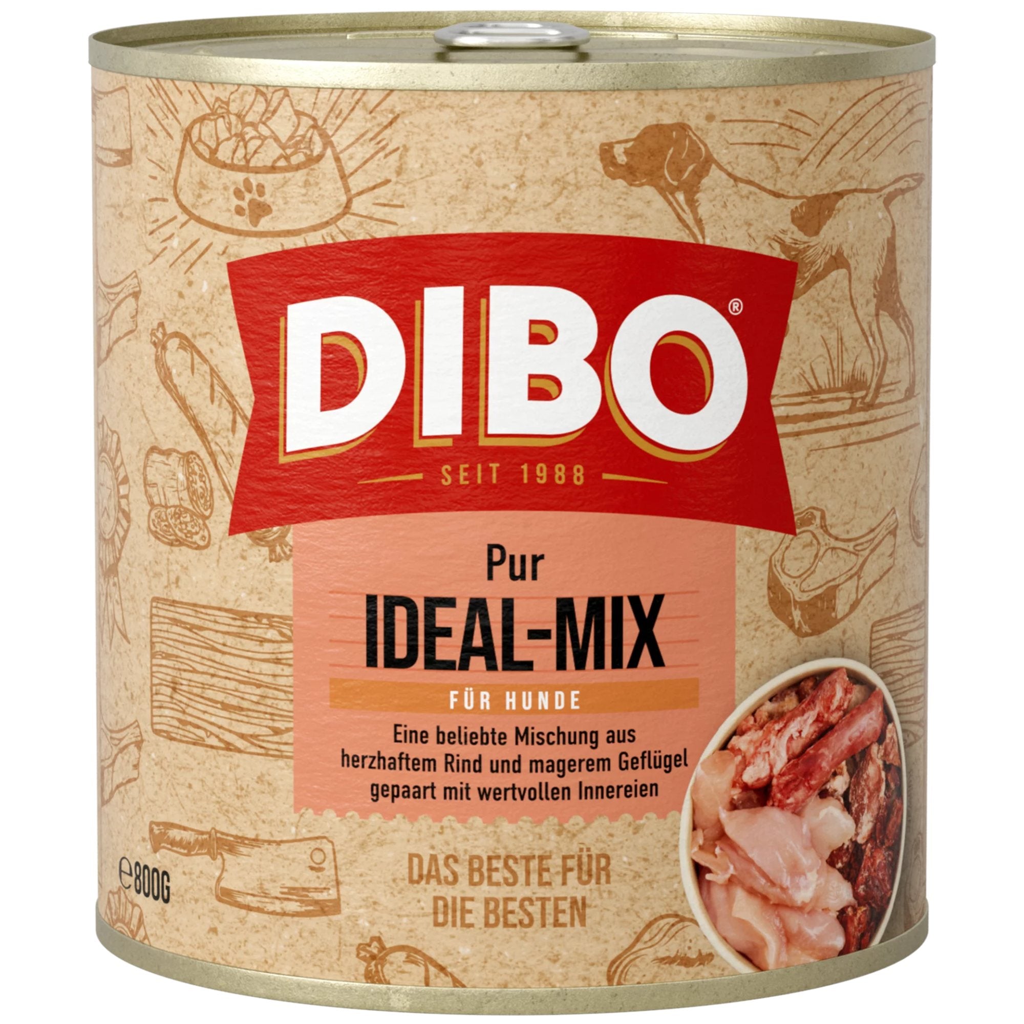 Dibo PUR Ideal, Rind & Geflügel / 800 g