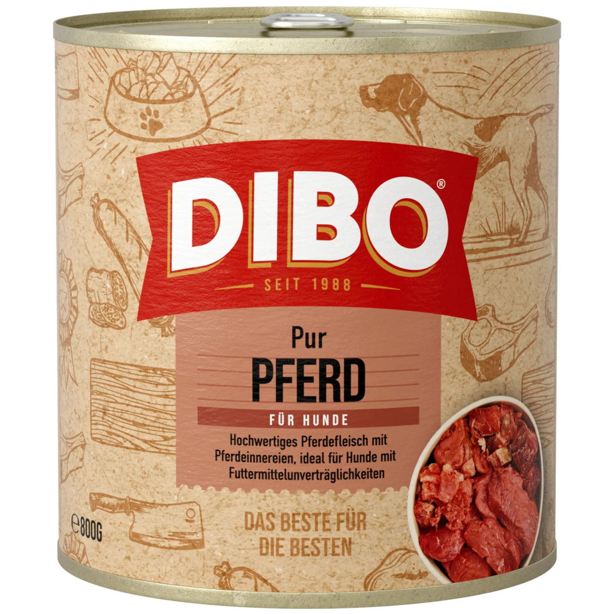Dibo PUR Pferd / 800 g
