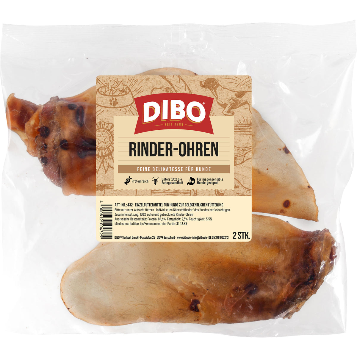 DIBO Rinderohren, 2 Stück