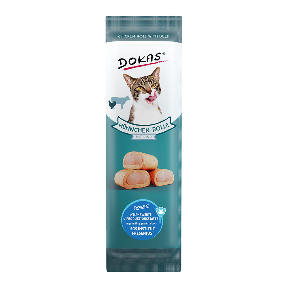 Dokas Hühnchenrolle mit Rind 10g