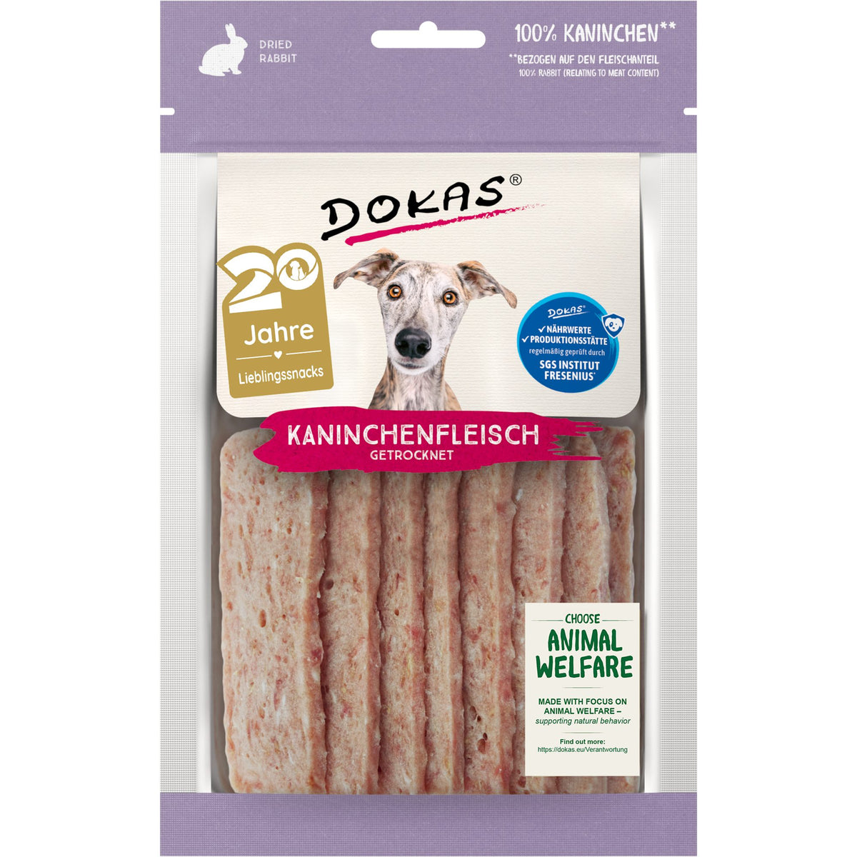 Dokas, Kaninchenfleisch getrocknet, 70g