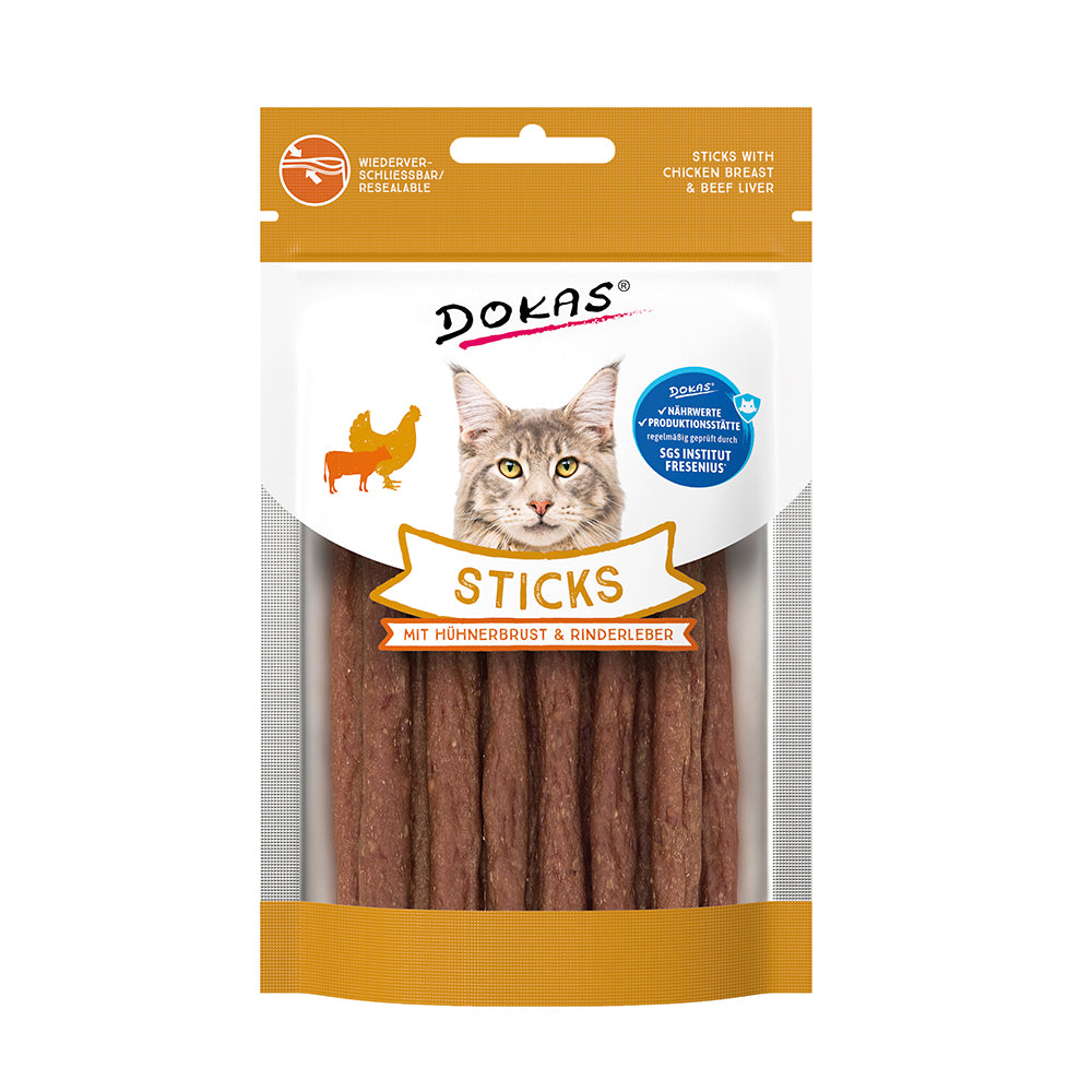 Dokas Sticks mit Hühnerbrust & Rinderleber 30g