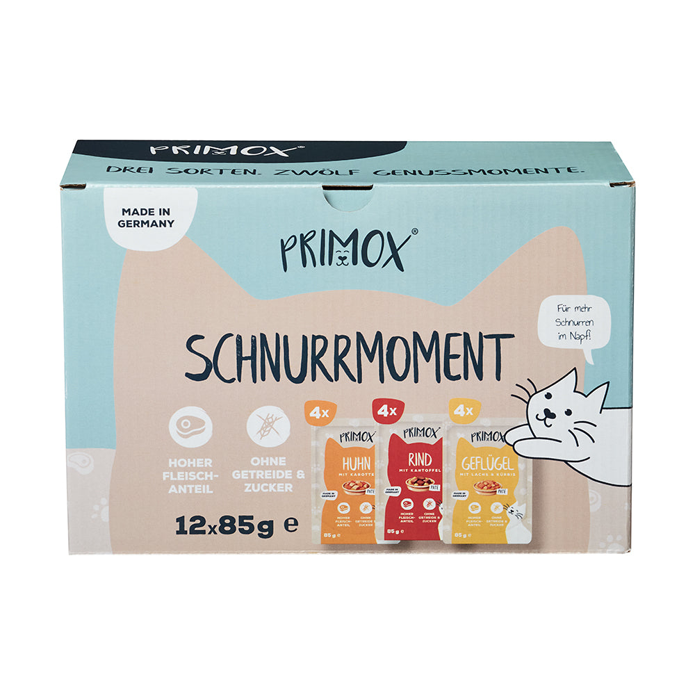 Primox Katzennassfutter Multipack Schnurrmoment 12x85g