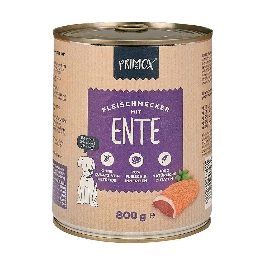 Primox Nassfutter mit Ente, 800g