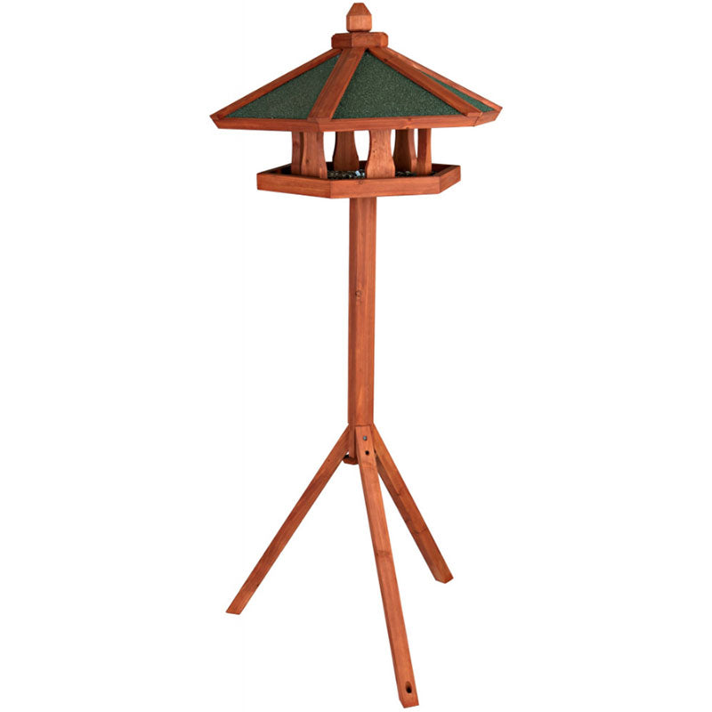 Futterhaus mit Ständer 65x46cm/1,45m, braun