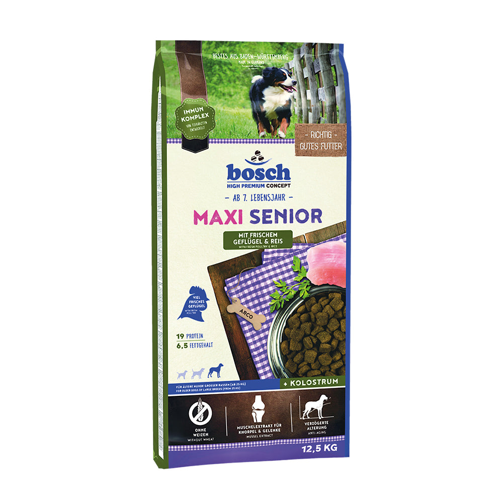 Bosch Maxi Senior Geflügel &amp; Reis, 12,5 kg