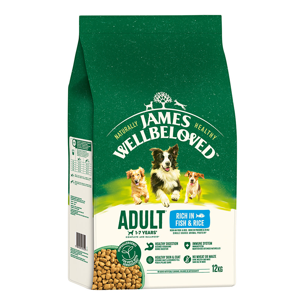 James Wellbeloved Fisch &amp; Reis 12kg