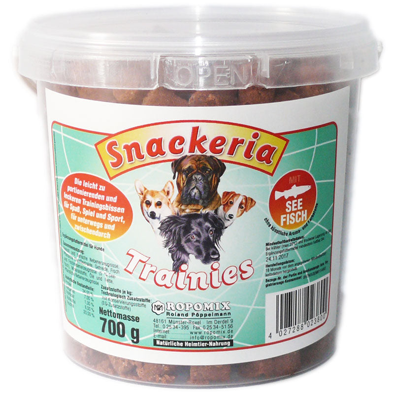 Snackeria Trainies Seefisch, 600g Eimer