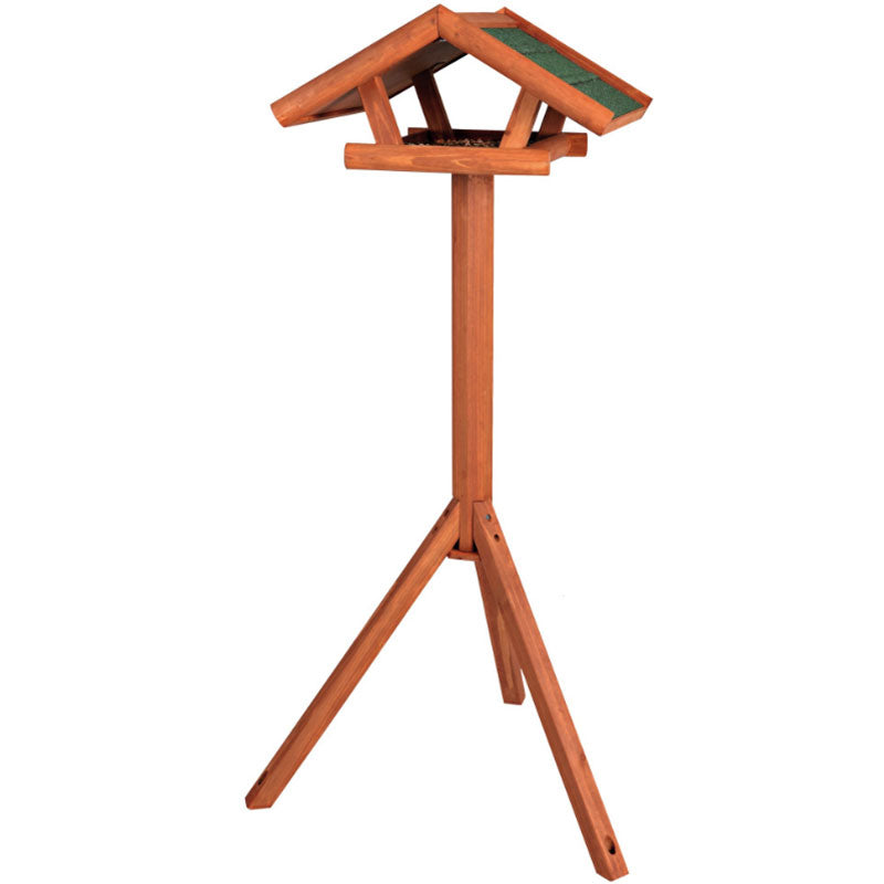 Futterhaus mit Ständer 46×22×44cm/1,15m, braun